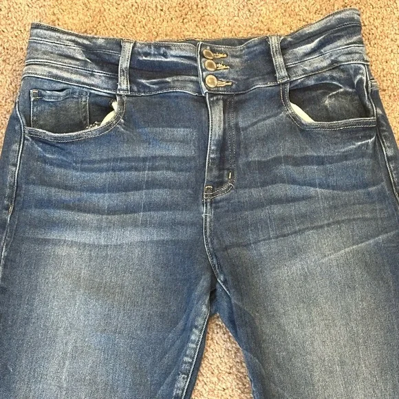 KanCan Dark Blue Flare Jeans Women’s Size 31 - Picture 3 of 9